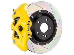 ES#5456284 - 2S2.9009A5 - 380x28 2-Piece - Brembo GT Systems - 05-11 G55 AMG, 12-18 G63 AMG, G65 AMG - Yellow - R - Cast Monobloc Radial Mount - Slotted Type-1 - Vented Curved Vane - Brembo - Mercedes Benz
