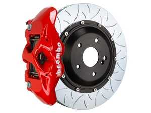 ES#5456287 - 2S3.9009A2 - 380x28 2-Piece - Brembo GT Systems - 05-11 G55 AMG, 12-18 G63 AMG, G65 AMG - Red - R - Cast Monobloc Radial Mount - Slotted Type-3 - Vented Curved Vane - Brembo - Mercedes Benz