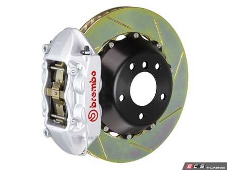 ES#2854253 - 2P2.8033A3 - 08-13 M3 (E90, E92, E93), Rear, Slotted, Silver, 4 Piston, 345x28 2-Piece - Brembo - BMW