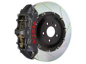 ES#5456037 - 1N2.9052AS - 380x34 2-Piece - Brembo GT-S Systems - 15-21 C300 (Excluding 4MATIC) (W205) - Black Hard Anodized - F - Cast Monobloc Radial Mount - Slotted Type-1 - Vented Curved Vane - Brembo - Mercedes Benz
