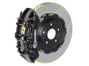 ES#5456056 - 1N2.9074A1 - 380x34 2-Piece - Brembo GT Systems - 14-18 A45 AMG (W176), 14-19 CLA45 AMG (C117), 15-19 GLA45 AMG (X156) - Black - F - Cast Monobloc Radial Mount - Slotted Type-1 - Vented Curved Vane - Brembo - Mercedes Benz