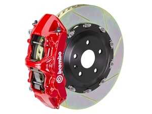 ES#5456057 - 1N2.9074A2 - 380x34 2-Piece - Brembo GT Systems - 14-18 A45 AMG (W176), 14-19 CLA45 AMG (C117), 15-19 GLA45 AMG (X156) - Red - F - Cast Monobloc Radial Mount - Slotted Type-1 - Vented Curved Vane - Brembo - Mercedes Benz
