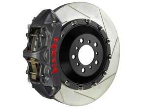 ES#5456078 - 1N2.9527AS - 405x34 2-Piece - Brembo GT-S Systems - 08-14 C63 AMG (Excluding Black Series) (W204, C204) - Black Hard Anodized - F - Cast Monobloc Radial Mount - Slotted Type-1 - Vented Curved Vane - Brembo - Mercedes Benz