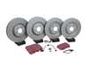 ES#5433984 - 4M0615301AN9KT - Front & Rear Performance Brake Service Kit - Featuring Zimmermann Cross-Drilled rotors and EBC RedStuff Performance pads - Includes set screws, brake wear sensors, and silicone brake lubricant - Assembled By ECS - Audi
