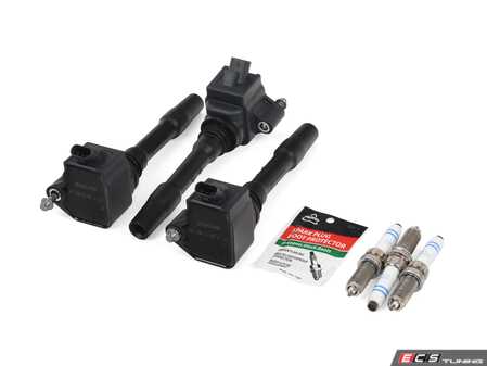 ES#4057134 - 121386433600KT4 - Ignition Service Kit - Includes coils, plugs, and dielectric grease. Set of three. - Assembled By ECS - MINI