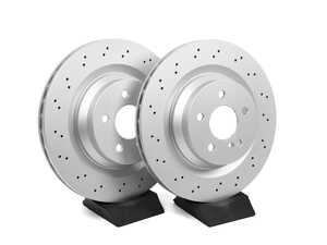 ES#5444733 - 2114231112-xKT - Rear V5 Drilled Brake Rotors - Pair (330x26) - Precision manufactured for consistent stopping power during high performance driving. Featuring a GeoSpec corrosion-resistant coating. - ECS - Mercedes Benz