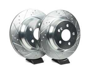 ES#5444722 - 0004230512-xsKT - Rear V5 Drilled & Slotted Brake Rotors - Pair (300x12) - Precision manufactured for consistent stopping power during high performance driving. Featuring a GeoSpec corrosion-resistant coating. - ECS - Mercedes Benz