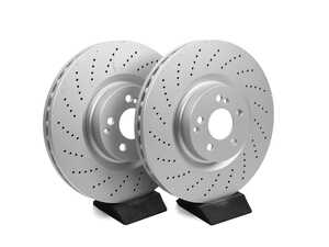 ES#5444781 - 2214211812-xKT - Front V5 Drilled Brake Rotors - Pair (360x36) - Precision manufactured for consistent stopping power during high performance driving. Featuring a GeoSpec corrosion-resistant coating. - ECS - Mercedes Benz
