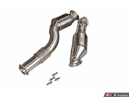 ES#5447069 - G8XFF400CBR - 400 Cell Catted Downpipes - Elevate the performance and acoustic profile of your BMW G8X with Valvetronic Designs' EPA-compliant 400-cell catted downpipes. - Valvetronic Designs - BMW