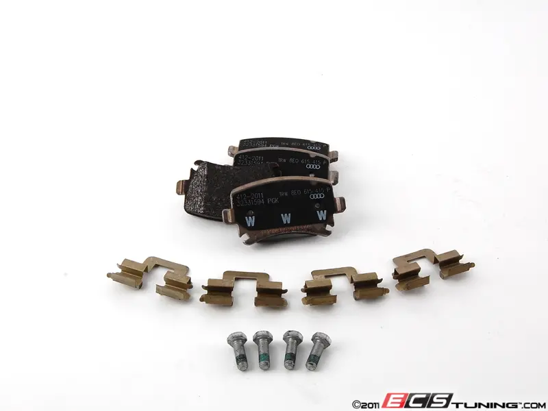 Genuine Volkswagen Audi - 8E0698451J - Rear Brake Pad Set (8E0 698