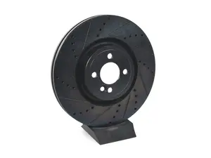 ECS - 34116858071-XS - Front V5 Drilled & Slotted Brake Rotors