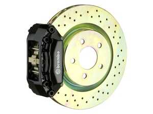 ES#2849229 - 1A4.6003A1 - 87-91 M3 (E30), Front, Drilled, Black, 4 Piston, 330x28 1-Piece - Brembo - BMW