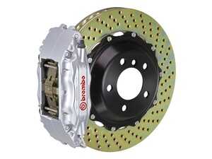ES#2849334 - 1B1.8009A3 - 95-99 M3 (E36), 98-02 Z3 M-Coupe/Roadster, Front, Drilled, Silver, 4 Piston, 355x32 2-Piece - Brembo - BMW