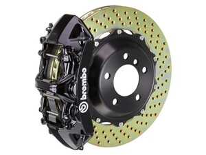 ES#2850491 - 1M1.8020A1 - 99-05 330i/Ci (Excluding xDrive) (E46), Front, Drilled, Black, 6 Piston, 355x32 2-Piece - Brembo - BMW