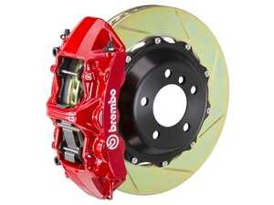 ES#2850911 - 1M2.8010A2 - 07-12 335i (Excluding xDrive) (E90, E92, E93), Front, Slotted, Red, 6 Piston, 355x32 2-Piece - Brembo - BMW