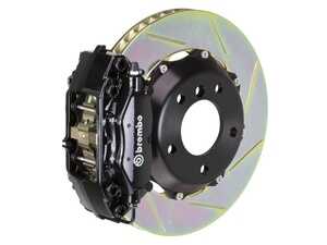 ES#2853332 - 2C2.6005A1 - 98-02 Z3 M-Coupe/Roadster, Rear, Slotted, Black, 4 Piston, 328x28 2-Piece - Brembo - BMW
