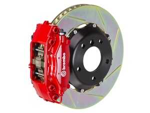 ES#2853333 - 2C2.6005A2 - 98-02 Z3 M-Coupe/Roadster, Rear, Slotted, Red, 4 Piston, 328x28 2-Piece - Brembo - BMW