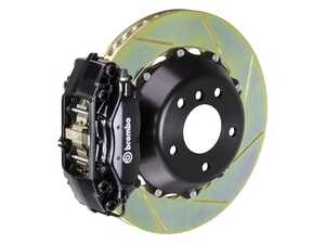 ES#2853434 - 2C2.8026A1 - 06-08 Z4 M-Coupe/Roadster (E85, E86), Rear, Slotted, Black, 4 Piston, 345x28 2-Piece - Brembo - BMW