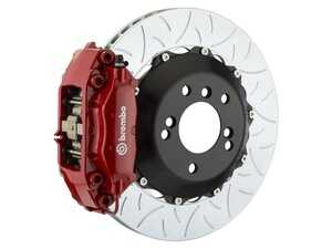 ES#2853450 - 2C3.8002A2 - 97-03 5-Series (E39), 00-03 M5 (E39), Rear, Slotted Type-3, Red, 345x28 2-Piece - Brembo - BMW