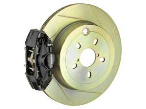 ES#2853558 - 2E5.4002A1 - 99-05 323i, 325i, 328i (Excluding xDrive) (E46), Rear, Slotted, Black, 2 Piston, 294x19 1-Piece - Brembo - BMW