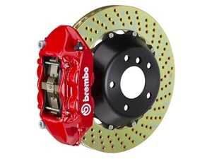ES#2853952 - 2P1.9013A2 - 08-13 M3 (E90, E92, E93), Rear, Drilled, Red, 4 Piston, 380x28 2-Piece - Brembo - BMW