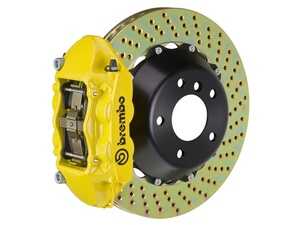 ES#2854099 - 2P1.9044A5 - 15+ M3 (F80), 15+ M4 (F82), Rear, Drilled, Yellow, 4 Piston, 380x28 2-Piece - Brembo - BMW