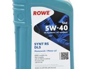 ES#5374102 - 20307-0010-99 - Hightec SYNTH RS DLS SAE 5W-40 - 1 Liter - Specially developed engine oil based on selected HC synthetic base oils for modern passenger car Otto and diesel engines with exhaust after-treatment (diesel particulate filters) and turbocharging. - ROWE - BMW Porsche