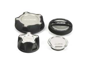 ES#4883018 - 622-0290-SIL - Silver Billet Engine Fluid Cap Set - B58 / S58  - Functional and stunningly  stylish way to add a nice touch to any engine bay! - Precision Raceworks - BMW