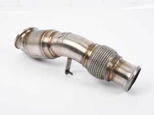 ES#5447363 - 11-065 - Active Autowerke Catted Race Downpipe - B46  *Scratch And Dent* - Strategically engineered to virtually eliminate the immensely restrictive characteristics of the factory downpipes - featuring a 4" high flow GESI catalytic converter - Scratch & Dent - BMW