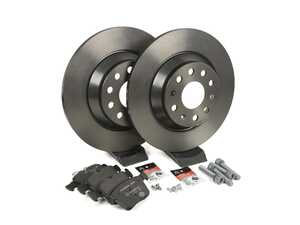 ES#5444893 - MQB300RBS2KT - Rear Brake Service Kit (300x12) - Includes Rotors, Pads, Carrier Bolts, Set Screws, and Lubricant. - Assembled By ECS - Audi Volkswagen