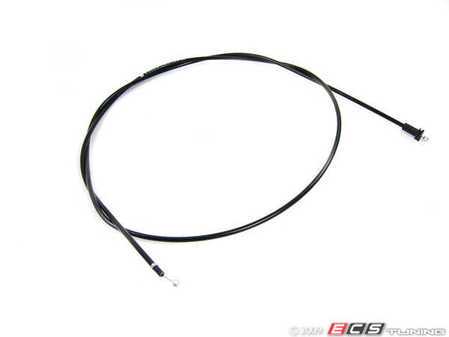 ES#252433 - 1J1823531C - Hood Latch Release Cable - Runs from the release handle to the latch and if broken, will prevent the hood from opening - Genuine Volkswagen Audi - Volkswagen