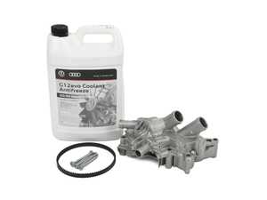 ES#5386420 - 14TWP3KT - Water Pump Kit  - Includes gasket, belt, and GRAF Water pump module - Assembled By ECS - Volkswagen