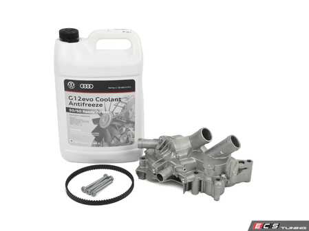 ES#5386420 - 14TWP3KT - Water Pump Kit  - Includes gasket, belt, and GRAF Water pump module - Assembled By ECS - Volkswagen