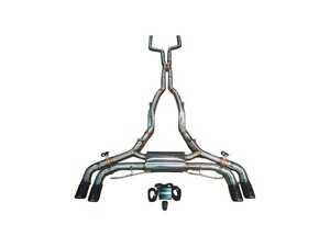ES#5457014 - F95X5MVSESBRFC - Valved Sport Stainless Exhaust System - 3.5" Forged Carbon Fiber Tips - Unleash the aggresive sound of your S63 or S68 V8 - 9.8 lbs lighter than stock - Valvetronic Designs - BMW