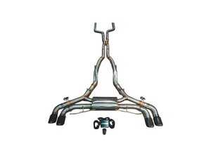 ES#5457015 - F95X5MVSESBRRC - Valved Sport Stainless Exhaust System - 4.0" 1x1 Carbon Fiber Tips - Unleash the aggresive sound of your S63 or S68 V8 - 9.8 lbs lighter than stock - Valvetronic Designs - BMW
