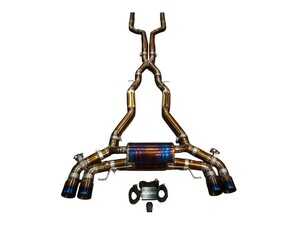ES#5456999 - F91M8VSESTiTIBRT - Valved Sport Exhaust System - 4.0" Raw Titanium Burnt Tips - Unleash the Sound Your M8 Deserves - Grade 5 Titanium system is 56.5 lbs lighter than factory exhaust - Valvetronic Designs - BMW