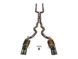ES#5456993 - F12M6VSESTITIBRT - Valved Sport Titanium Exhaust System - Burnt Gold Titanium Tips - T304 Stainless Steel with Vacuum-Operated Valves - Valvetronic Designs - BMW