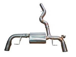 ES#5457145 - G20330iAXLBRBRSH - Valved Axle-Back Exhaust System - Brushed Steel Tips - Gain an aggressive exhaust note while retaining factory valve function - Valvetronic Designs - BMW