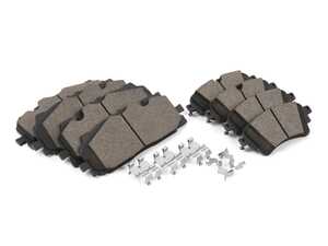 ES#5445005 - 034-302-2627KT - 034Motorsport Dynamic+ StreetSport Front & Rear Brake Pad Set - Semi-metallic pads that offer low dust and noise for comfortable everyday use, while delivering high friction, superior modulation, and exceptional stopping power! - 034Motorsport - Audi
