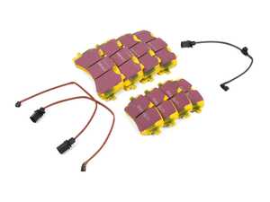 ES#5386487 - dp42279rKT - Front & Rear YellowStuff Performance Brake Pad Kit - Restore your braking power on all four corners with upgraded pads! - EBC - Audi