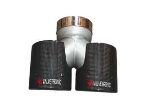 ES#5457366 - VTD.TIP.SD.63MM - Universal Single To Dual Exhaust Tip - 3.5" - 1x1 Carbon Fiber - 2.5" Inlet - 3.5" Outlets - 1x1 Carbon Fiber Sleeves - Valvetronic Designs - Audi BMW Volkswagen Mercedes Benz MINI Porsche