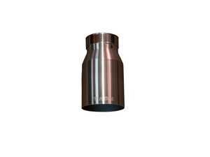 ES#5457389 - VTDTIPSW2535BRSH - Universal Single Exhaust Tip - 3.5" - Single Wall Brushed Steel - 2.5" Inlet - 3.5" Outlet - Single Wall Brushed Steel - Valvetronic Designs - Audi BMW Volkswagen Mercedes Benz MINI Porsche