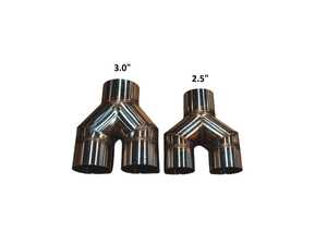 ES#5457411 - VTD.YPIPE.63MM - Universal Y Pipe Adapter - 2.5" (63mm) - Perfect for when you need to connect a single muffler to dual piping or add two tips to your single muffler! - Valvetronic Designs - Audi BMW Volkswagen Mercedes Benz MINI Porsche