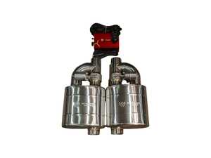 ES#5457431 - UVM.63MM.X2 - Universal Valved Muffler Kit - Single Inlet / Single Outlet - 2.5" (63mm) - 2 Mufflers - Upgrade your ride with the Valvetronic Designs universal valve muffler kit, a premium T304 stainless steel solution that delivers an aggressive, valved exhaust note at the click of a button - Valvetronic Designs - Audi BMW Volkswagen Mercedes Benz MINI Porsche
