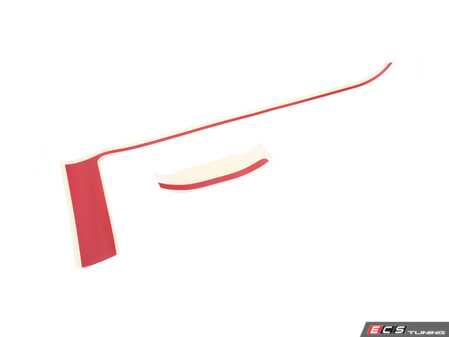 ES#4836051 - 51145B3F095 - JCW Chili Red Decals  - Boot/Trunk Stripes  - Mounts and applies to the trunk lid area - Genuine MINI - MINI