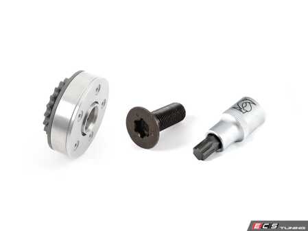 ES#5457550 - 06F109088JKT2 - Camshaft Adjuster Replacement Kit - With Ribe Socket & Hardware - Includes the camshaft adjuster unit, specialty socket, and the required replacement bolt to adjust exhaust camshaft valve timing. - Assembled By ECS - Audi Volkswagen