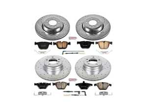 ES#3156409 - K2056 - Z23 Evolution Sport Brake Kit - Front and Rear - Upgrade your daily drivers stopping power without sacrificing street drivability. - Power Stop - BMW