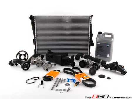 ES#2228846 - 17119071519KT2 - ECS Cooling System Refresh Kit - Level 3 - The  ultimate cooling refresh kit - with aftermarket components, featuring an ECS Aluminum Pulley and a GEBA water pump - Assembled By ECS - BMW