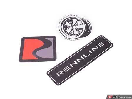 ES#5457651 - AP59 - Rennline Printed Sticker Pack - Rep the brand wherever you go! - Rennline - Audi BMW Volkswagen Mercedes Benz MINI Porsche