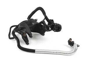 ES#3414844 - 1330100601 - Crankcase Breather Bleed Line Assembly - Includes Oil Separator - Genuine Mercedes Benz - Mercedes Benz